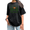 3-Black, variant on Foliage Wreath Sunrise Tomb Easter Christian He Is Risen Verse Women Vintage Washed T-Shirt Short Sleeve Loose Tops