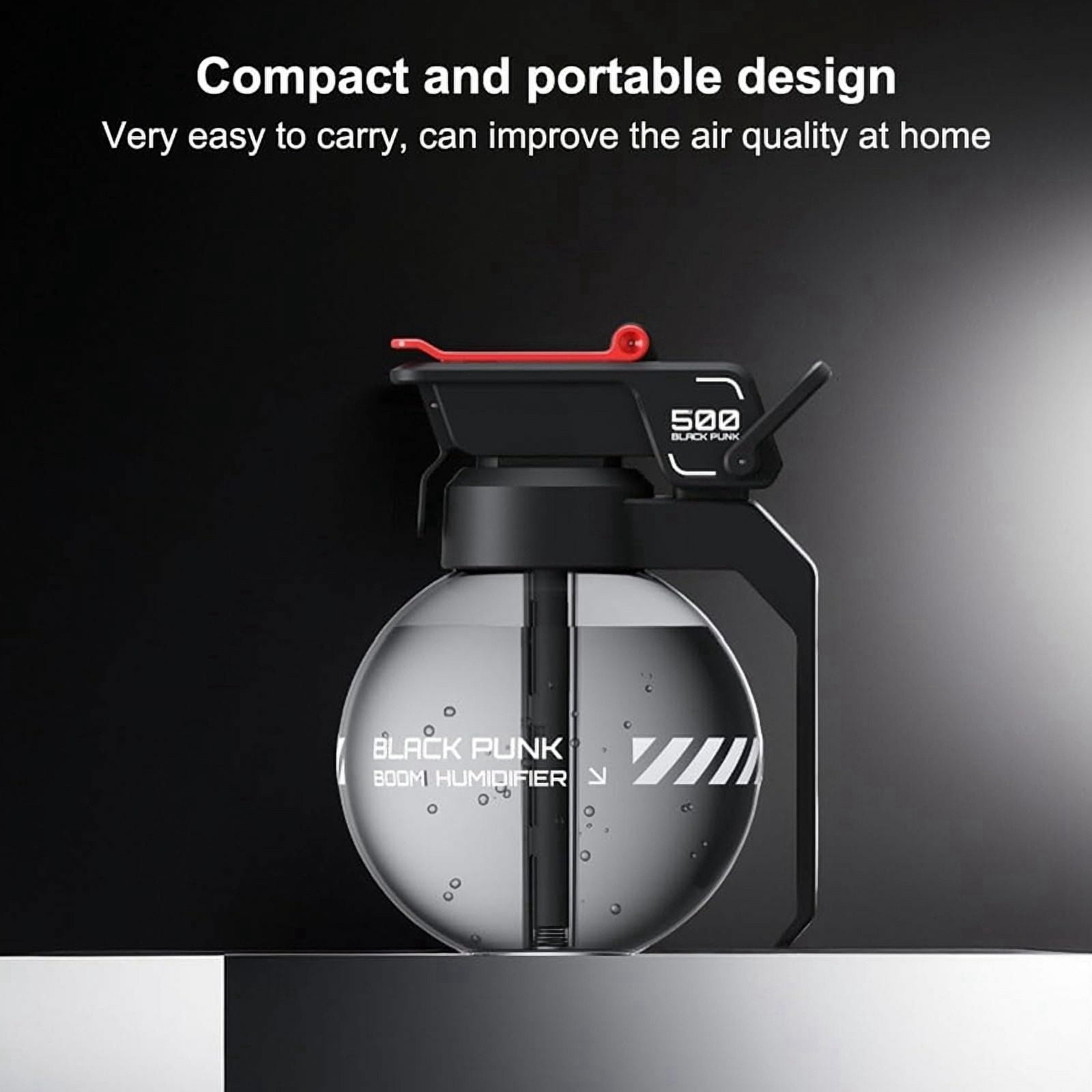 Humidifier, Gaming Desktop Decoration Portable Essential Oil Diffuser, USB Charging Suitable for Travel C
