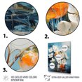 thumbnail image 3 of Designart "White Orange beautyful Snowdrops Flowers II" Floral & Botanical Floater Framed Wall Decor, 3 of 7