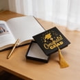 thumbnail image 1 of Graduation Cap Candy Box Black Squares Favors Box With Tassel For Grad Party Decoration Treat Holders, 1 of 6