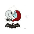 thumbnail image 2 of Disney The Nightmare Before Christmas Jack Skellington and Sally "Halloween is Forever" Hanging Sign, MDF, 17.25 inches Tall x 12 inches Wide, MDF, 2 of 2