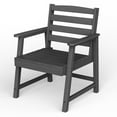 thumbnail image 6 of 7-Piece Outdoor Dining Set for 6, All-Weather HDPE Dining Table and Chairs, Patio Furniture Set with 2" Umbrella Hole for Garden, Backyard, Black, 6 of 6
