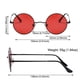 thumbnail image 5 of Gafas de sol redondas pequeñas con protección UV400 para hombre y mujer, lentes polarizadas Retro de Metal, tonos Punk coloridos, 5 of 5