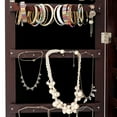thumbnail image 5 of Holaki Lockable Jewelry Cabinet With Full-Length Mirror, No Internal Mirror With Jewelry Storage, Brown, 5 of 11