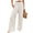White, variant on utcoco women's wide leg pants casual elastic waist loose linen trousers