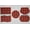 Red, variant on Buffalo Check Plaid Placemats by Penny's Needful Things (Rectangle - Set of 4) (White)