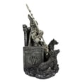thumbnail image 5 of Ebros Norse Odin The Alfather Sitting On A Throne with Two Wolf Dogs Figurine, 5 of 7