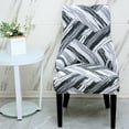 thumbnail image 2 of Super Stretch Armless Wingback Chair Slipcover,Sloping Armchair Cover Reusable Anti-Dust Removable Washable Printed Accent Chair Cover for Dining Room Kitchen Hotel-4 Pcs-A, 2 of 7
