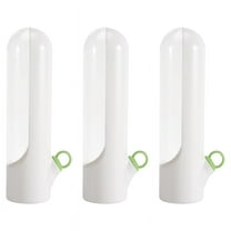 White ABS Waterproof Herb Food Storage Jar (3 Count)