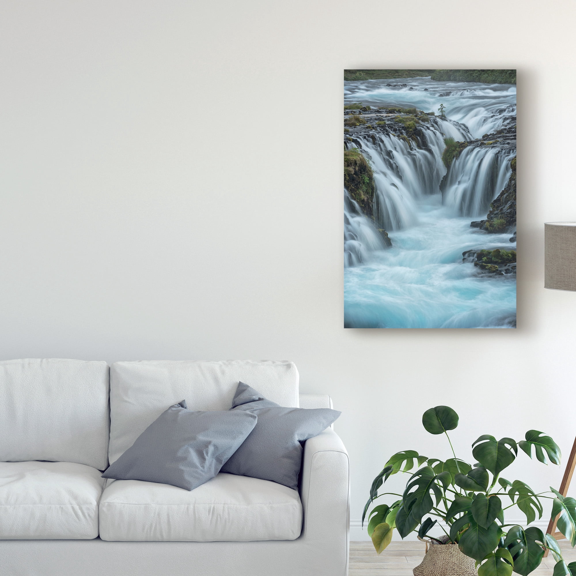 Trademark Fine Art 'Blue Water Waterfall' Canvas Art by Danny Head