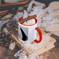 thumbnail image 5 of Alaska, Juneau, Killer Whale Fin, Stephens Passage - Us02 Pso0762 - Paul Souders, 15oz Two-Tone Red Mug, 5 of 7