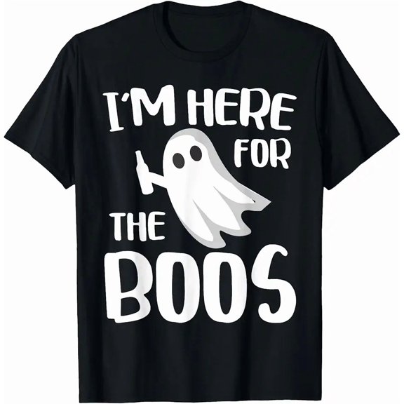 I'm Here for The Boos Shirt Men Women Kids Halloween Ghost T-Shirt