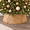 Natural, variant on THE BRIVE Brown Rattan Christmas Tree Collar, 24in Woven Decor for Indoor Holiday Home Use