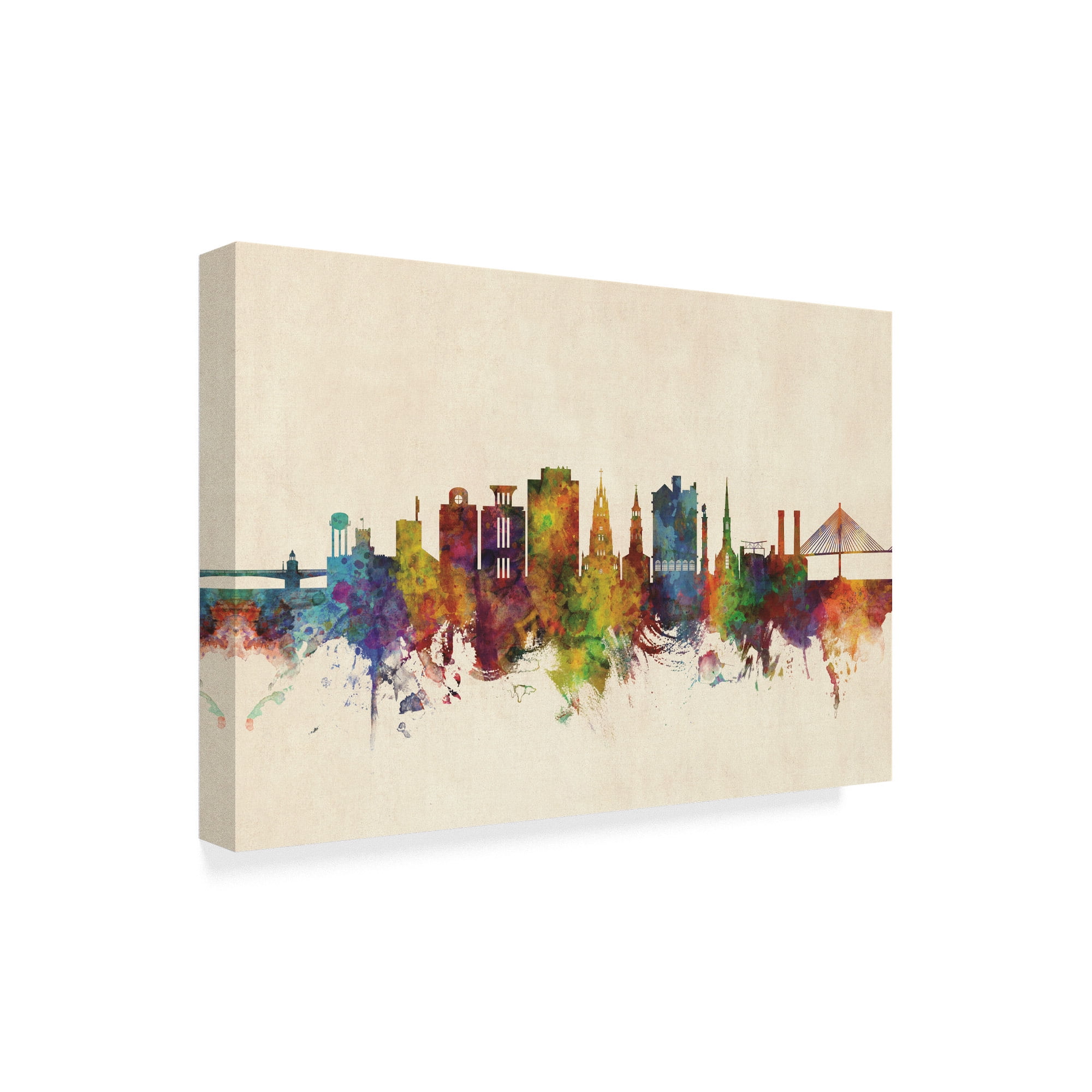 Trademark Fine Art 'Charleston South Carolina Skyline' Canvas Art by Michael Tompsett