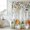 Green, variant on Green Pumpkin Shower Curtain, Waterproof Shower Curtains for Bathroom, Thanksgiving Orange Sage Eucalyptus Washable Fabric Bathtub Curtain Set Bath Decor with 12 Hooks Long 72"x84"