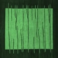 thumbnail image 1 of Ahgly Company Indoor Square Abstract Emerald Green Modern Area Rugs, 4' Square, 1 of 4