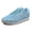 Light blue, variant on Women’s Glitter Rhinestone Lace‑Up Sneakers, Breathable Polyester Mesh Sparkly Casual Flat Walking Shoes-Blue
