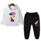 thumbnail image 3 of Ropa de primavera para niños, suéter con capucha de manga larga para niñas de Frozen Elsa, conjunto de 2 piezas de sudadera y pantalón para niños pequeños, 3 of 5