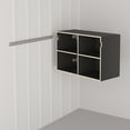 thumbnail image 5 of Prepac's HangUps Upper Storage Cabinet - Elegant and Spacious Wall Cabinets to Maximize Your Storage, 36" Size, Classic Black Finish, 5 of 13