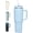 .Sky Blue, variant on 40 oz Insulated Water Bottle Jug with Straw and Handle, Large Water Flask, Stainless Travel Coffee Mug Cup, Thermal Coffee Tumblers with Lid, Indigo Black