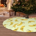 thumbnail image 6 of Lsque Bananas Print Christmas Tree Skirt, Tree Skirt with Ties or Velcro, Perfect for Holiday Decorations, Halloween, and New Year-36", 6 of 7