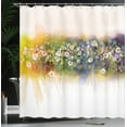 thumbnail image 4 of Ambesonne Floral Shower Curtain, Romance Flowers Bouquet, 69"Wx70"L, Multicolor, 4 of 5