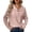 Pink, variant on Yigetop Sweaters for Women Trendy Women's Autumn and Winter Casual and Stylish Button Decorated Stand Collar Woolen Clothes Fall Sweaters for Women Blue, L