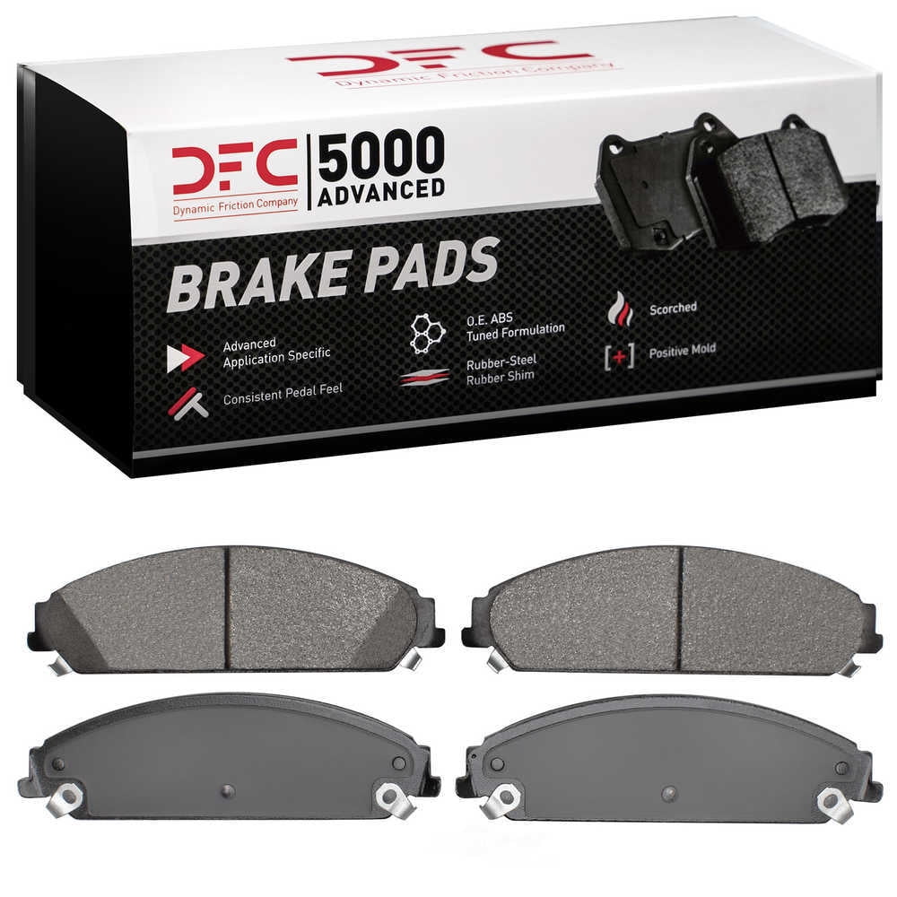 Dynamic 1552-1058-00 DFC 5000 Advanced Brake Pads - Semi Metallic Fits select: 2006 CHRYSLER 300C TOURING, 2010 DODGE CHARGER SXT