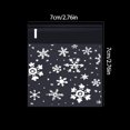 thumbnail image 2 of Bolsa de Embalaje de Regalo de Navidad ANGGREK Plástico Estampado Copos de Nieve 100 Uds, 2 of 7