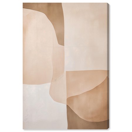 Forms in Beige II Canvas Boho Geometric Art by Art Remedy Gallery Wrapped 30 x 45
