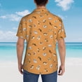 thumbnail image 6 of Daiia Cute Puppy J Hawaiian Shirt for Men Gentle Cotton Regular Short Sleeve Casual-Medium, 6 of 9