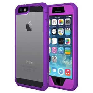 iPhone 5 5S SE Case Full Body ScratchProof Guard Cover with Built in Screen Protector Coverage -