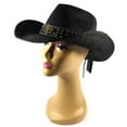 thumbnail image 5 of Straw Cowboy Hat Men Cowgirl Hats Women Sun Hat Sombreros Vagueros Classic Western Accents, 5 of 8