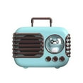 thumbnail image 1 of Mini Luggage Retro  Speaker, Vintage, Unique, Retro Style Design,  Connection,Card Insertion Function, Mini Size, Luggage Speaker, 1 of 8