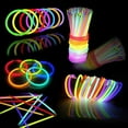 thumbnail image 2 of Glow sticks, bracelets and necklaces, glowing in the dark, Children's Day, Easter, Christmas, Halloween supplies packs, football party supplies, 2 of 6