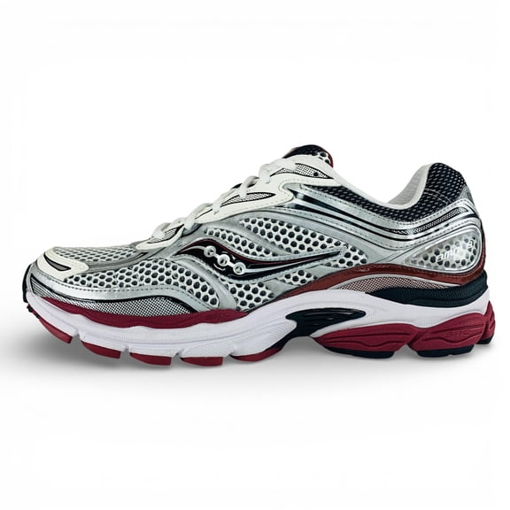 Saucony ProGrid Omni 9 OG White Silver Red Men's Shoes Sneakers S70739-1, Men's U.S. Shoe Size 9.5