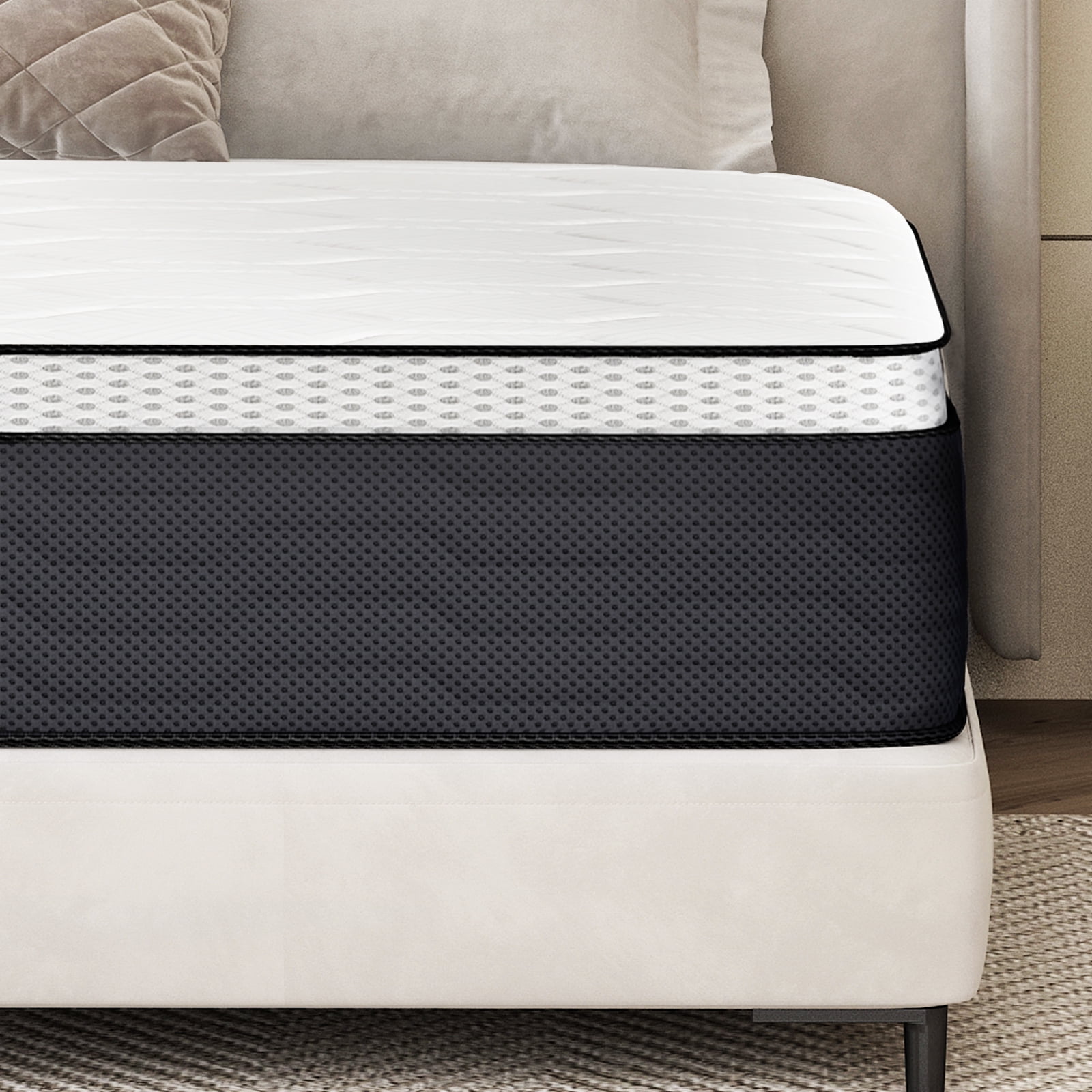 Full Size Hybrid Mattress, Z-HOM Classic 10 inch Foam Euro