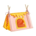 thumbnail image 1 of Tienda de escondite para hámster, nido de hámster, tienda de campaña cálida para cobayas, jaula tipo túnel, cueva Rosa, 1 of 9