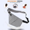 thumbnail image 3 of Sling Bag AntiTheft Crossbody Bag for Women Men Sling Backpack Multipurpose Travel Essentials Hiking Chest Bag Daypack Gray, 3 of 5
