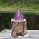 thumbnail image 3 of Brasero de mesa, chimenea pequeña, forma de tocón de , brasero , brasero de mesa para patio al aire libre Marrón, 3 of 9