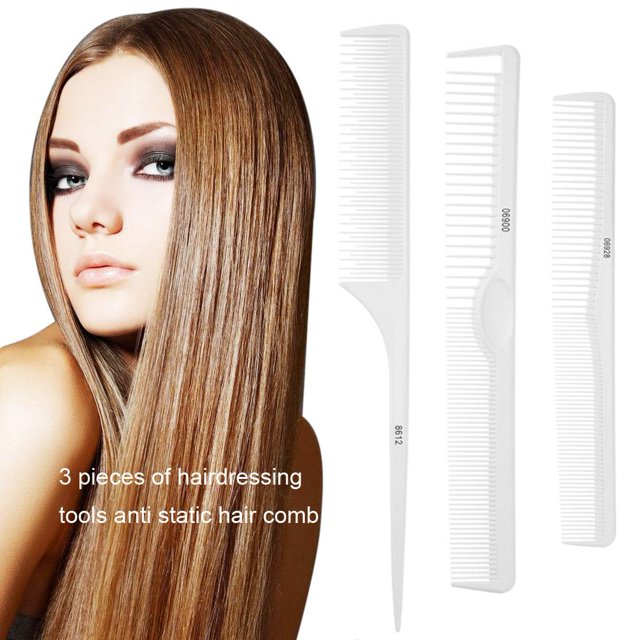 Peluquería antiestática, 3 uds., peine para cortar el pelo, herramientas de estilismo Likrtyny Eléctricas