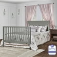 Dream On Me Cape Cod 5in1 Convertible Crib, Storm Gray
