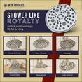 thumbnail image 4 of Winthorpe Scotch Mist Shower Head - 6 Settings, High Pressure, Low Flow Rate, Pause Mode, 6 Inch Diameter, Chrome, Fixed, Replacement Adjustable Rain Showerhead, 4 of 4