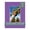 Purple Iris, variant on Pansy Purple Picture Frame Mat for 8.5x11 Frames - Fits 5x8 Photos - 1 Mat