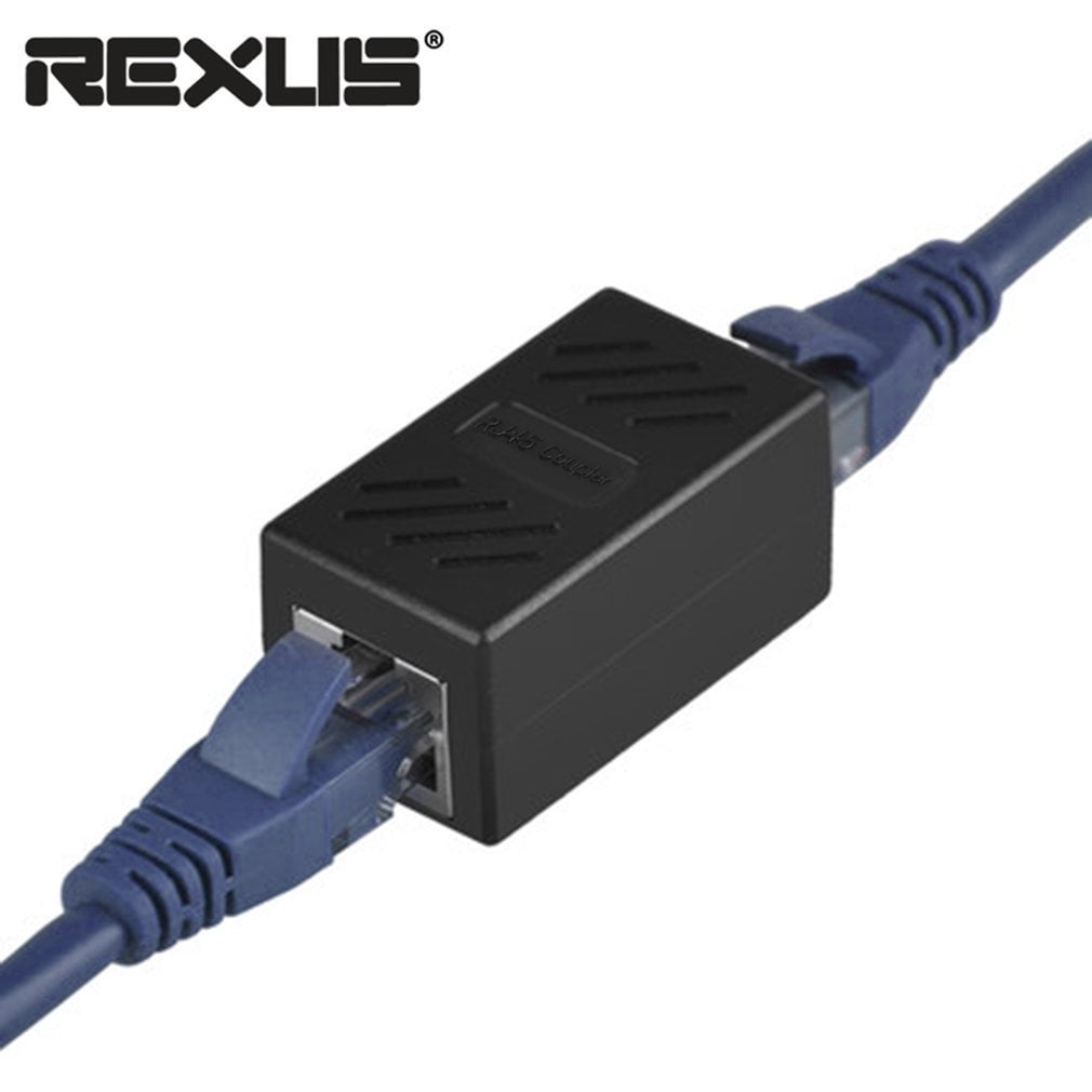 10-Pack Ethernet Network Cable Extender Female to Female Cat7//Cat6//Cat5e Straight Modular Inline Connector RJ45 Coupler