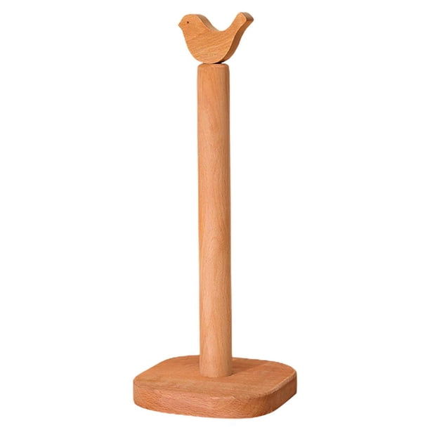 Inteprter Portarrollos de cocina de Antideslizante Vertical Pañuelo de papel Soporte multiusos para toallas de cocina con pajarito de para Organizadores de utensilios de cocina Inteprter HA012797-00