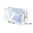 thumbnail image 2 of Unique Bargains 1Pc Women Durable Waterproof Cosmetic Bag for Toiletry Silver Tone, 2 of 4