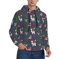 thumbnail image 2 of Naloa Christmas Party Men's Casual Hooded Collar Drawstring Hoodies Pullover Sweatshirts Casual Long Sleeve Shirts-Medium, 2 of 7