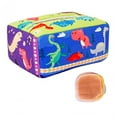 thumbnail image 2 of Juguete de caja de pañuelos para bebés con 10 bufandas de colores, juguetes suaves de alto contraste para bebés, juguetes sensoriales educativos de Dinosaurio SM SunniMix juego sensorial, 2 of 8