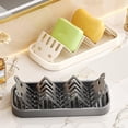 thumbnail image 5 of Bar Soap Holder – Carbon Steel Waterproof Shampoo Bar Soap Dish with Drain Tray, W-Shape Non-Slip, for Bathroom, Kitchen, Shower, 5 of 8
